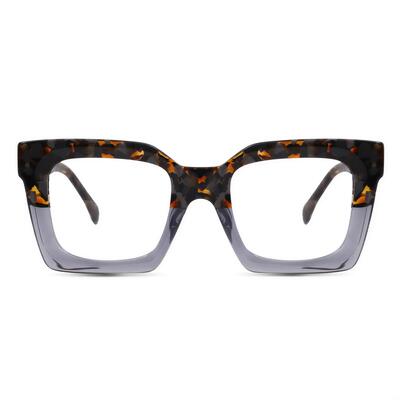 Stewa Graue Quadratische Brille