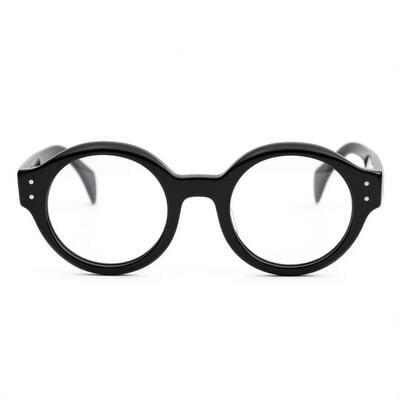 Burns Schwarze Runde Brille