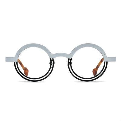 Charle Weiße Runde Brille