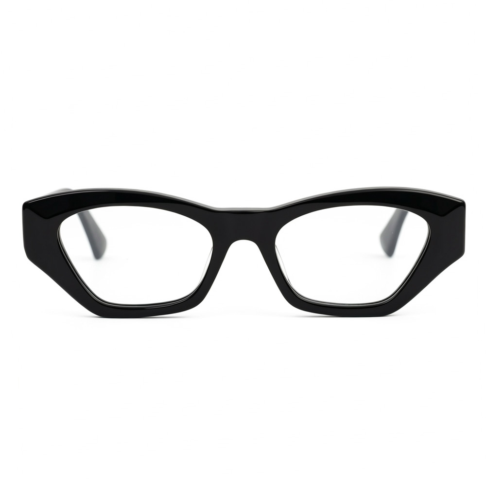 Collins Black Rectangle Glasses