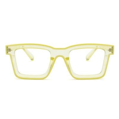 Bronte Yellow Square Glasses
