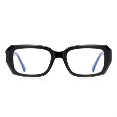 Carliy Schwarze Rechteckige Brille