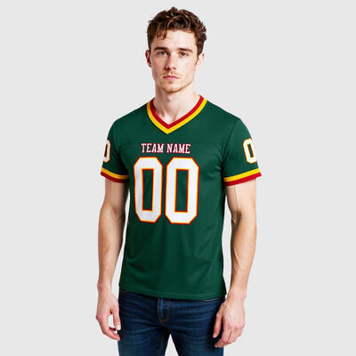 Authentic Green Mesh Football Jersey Custom Squad Style Available Lightweight Breathable