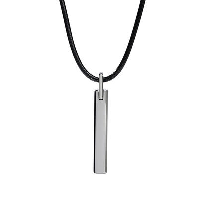 Jeulia Simple Tungsten Steel Men's Necklace