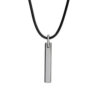 Jeulia Simple Tungsten Steel Men's Necklace