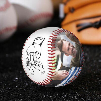 Custom Baseball Gifts with Photos for Father's Day