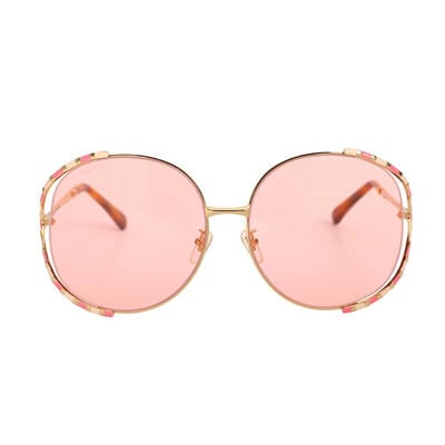 Stuart Lunettes de soleil Rondes Roses