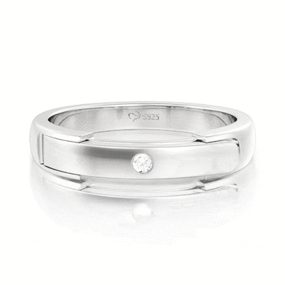 Jeulia Custom Eternal Unity Locket Engraved Ring for Men