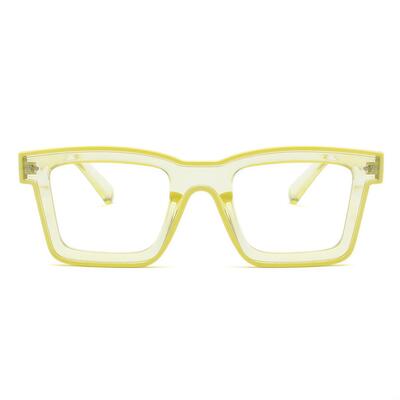 Bronte Gelbe Quadratische Brille