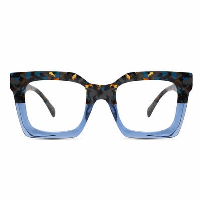 Stewa Blue Square Glasses