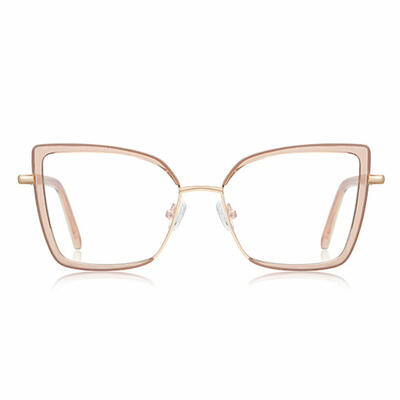 Madeline Rosa Cat Eye Brille