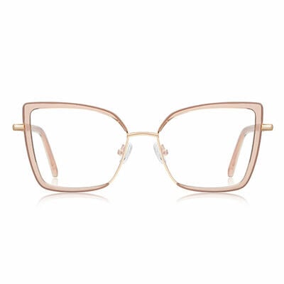 Madeline Rosa Cat Eye Brille