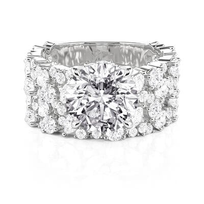Jeulia Olivetta Round Cut Engagement Ring Set