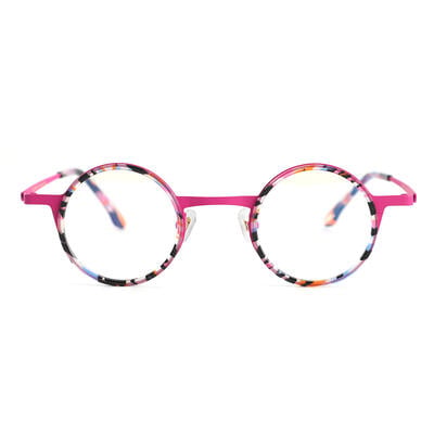 Yale Purple Round Glasses