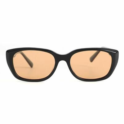 George Schwarze Rechteckige Sonnenbrille