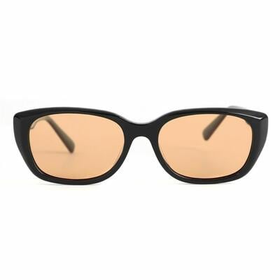 George Schwarze Rechteckige Sonnenbrille