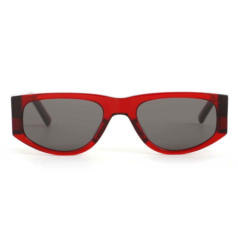 Lily Red Rectangle Sunglasses