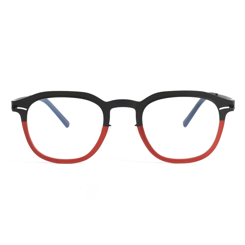 Claire Red Square Glasses
