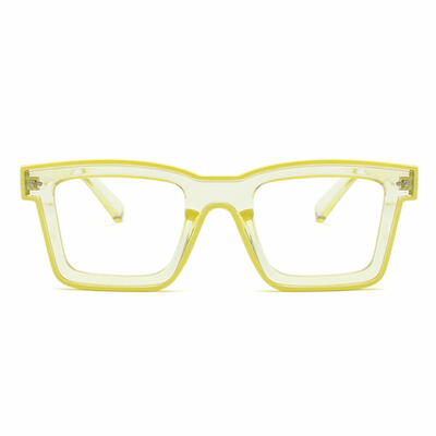 Bronte Yellow Square Glasses