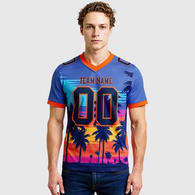 カスタマイズ アメリカンフットボール 半袖Tシャツ 背番号 胸番号 チーム名 ネーム