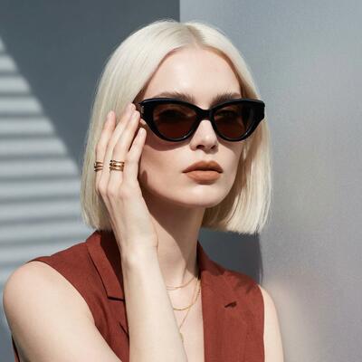 Jacob Black Cat Eye Sunglasses