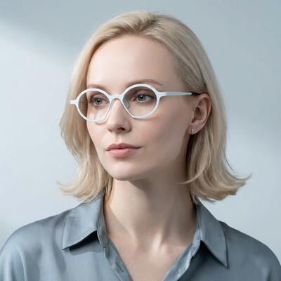 Noel Lunettes Rondes Blanches