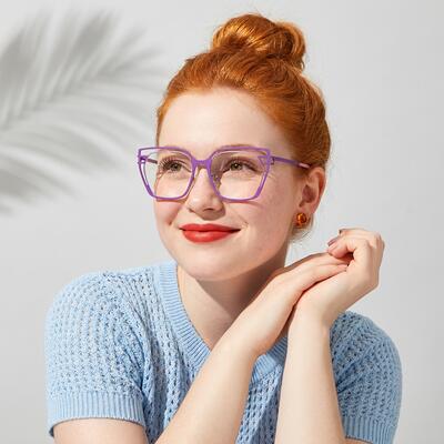 Annabelle Purple Cat Eye Glasses