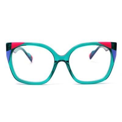 Saroya Grüne Cat Eye Brille