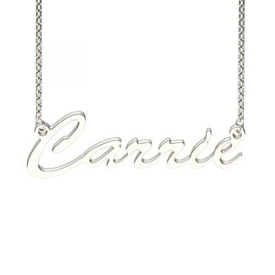 Jeulia Collier Prénom en Argent Sterling Style Carrie