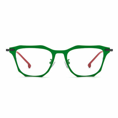 Bartholome Green Square Glasses