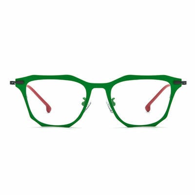 Bartholome Green Square Glasses