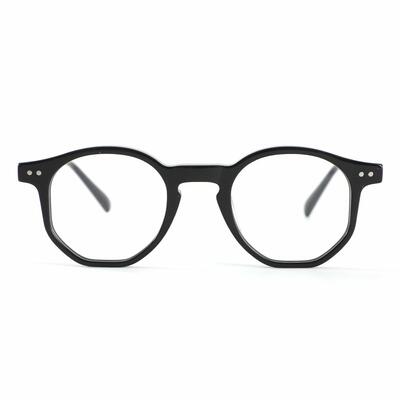 Jeremy Black Round Glasses