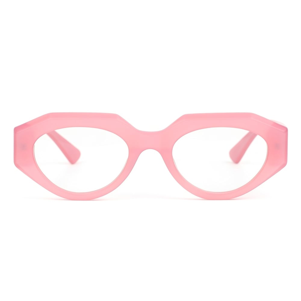 Gibson Pink Oval Glasses