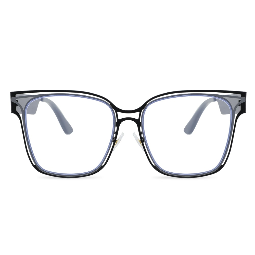 Joanne Black Square Glasses