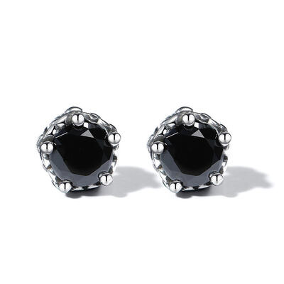 Jeulia Pendientes de hombre de acero inoxidable vintage estilo punk