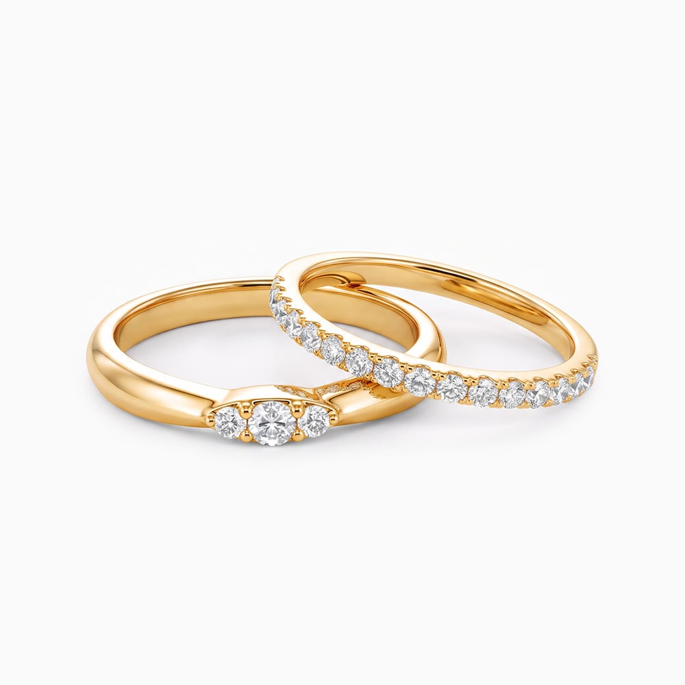"Nuestro Momento de Brillar" Juego de Anillos Apilables