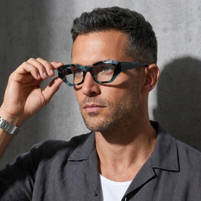 Collins Lunettes Rectangulaires Vertes