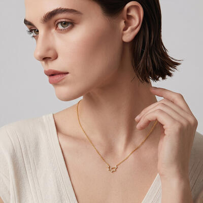"The Peak" Capricorn Constellation Necklace