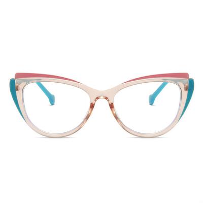 April Champagnerfarbene Cat Eye Brille