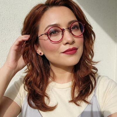 Clarep Rosa Runde Brille
