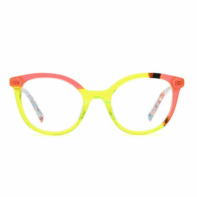 Chanty Yellow Round Glasses