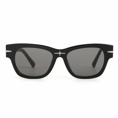 Hazel Lunettes de soleil Carrées Noires