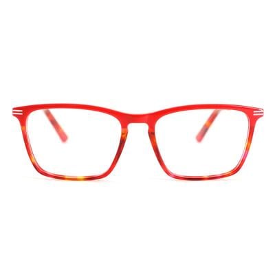 Baker Lunettes Rectangulaires Rouges