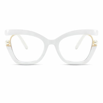 Halona White Cat Eye Glasses