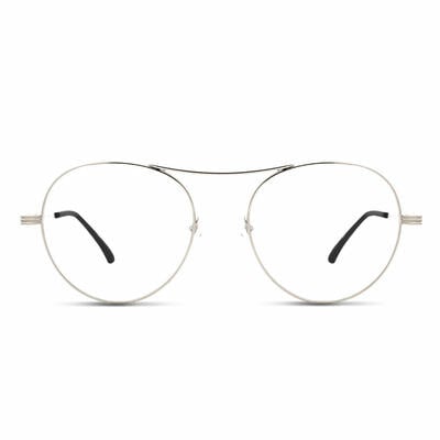 Feller Silver Aviator Glasses