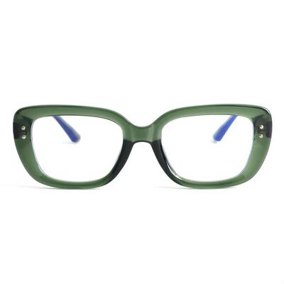 Wallis Lunettes Rectangulaires Vertes