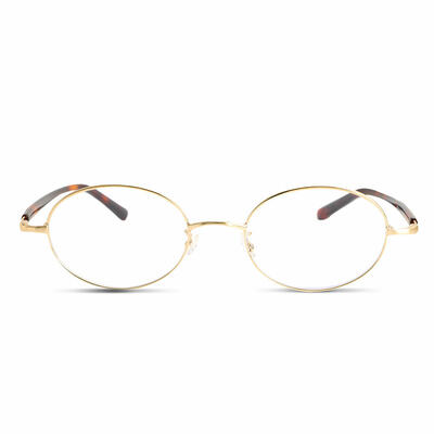 Ophelia Gold Oval Glasses