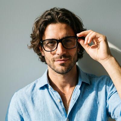 Morris Black Square Glasses