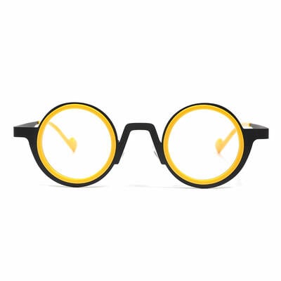 Careg Black Round Glasses