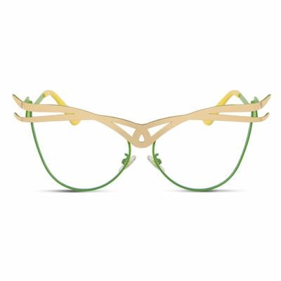 Regan Grüne Cat Eye Brille